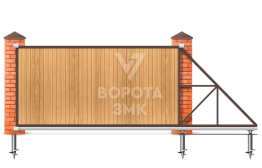 Откатные ворота 10 м 10000×2100 ЗМК-8198